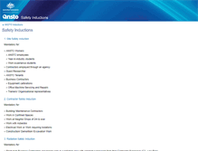 Tablet Screenshot of induction.ansto.gov.au